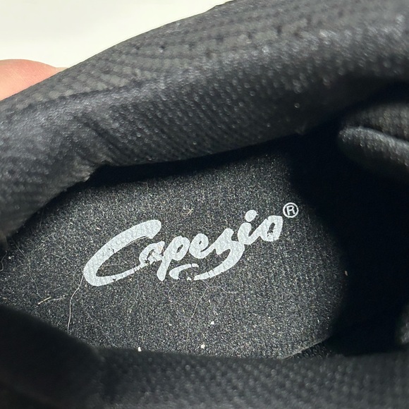 COPY - CAPEZIO jazz black dance shoes in like new condition size 7.5 - Picture 6 of 8